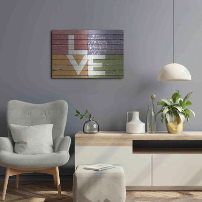 Luxe Metal Art 'Give Yourself the Same Love' by Marla Rae, Metal Wall Art,24x16