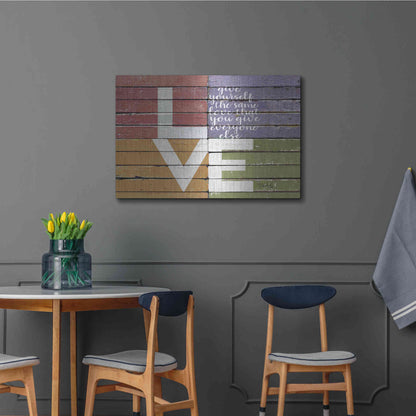 Luxe Metal Art 'Give Yourself the Same Love' by Marla Rae, Metal Wall Art,36x24
