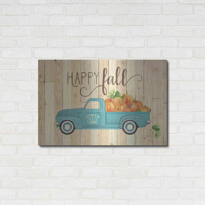 Luxe Metal Art 'Happy Fall' by Marla Rae, Metal Wall Art,36x24