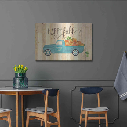 Luxe Metal Art 'Happy Fall' by Marla Rae, Metal Wall Art,36x24