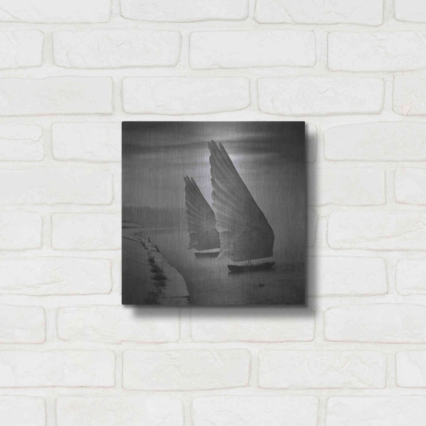 Luxe Metal Art 'Wings of Imagination' by Dariusz Klimczak, Metal Wall Art,12x12