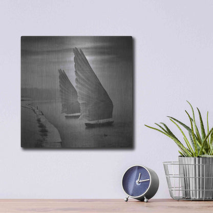 Luxe Metal Art 'Wings of Imagination' by Dariusz Klimczak, Metal Wall Art,12x12