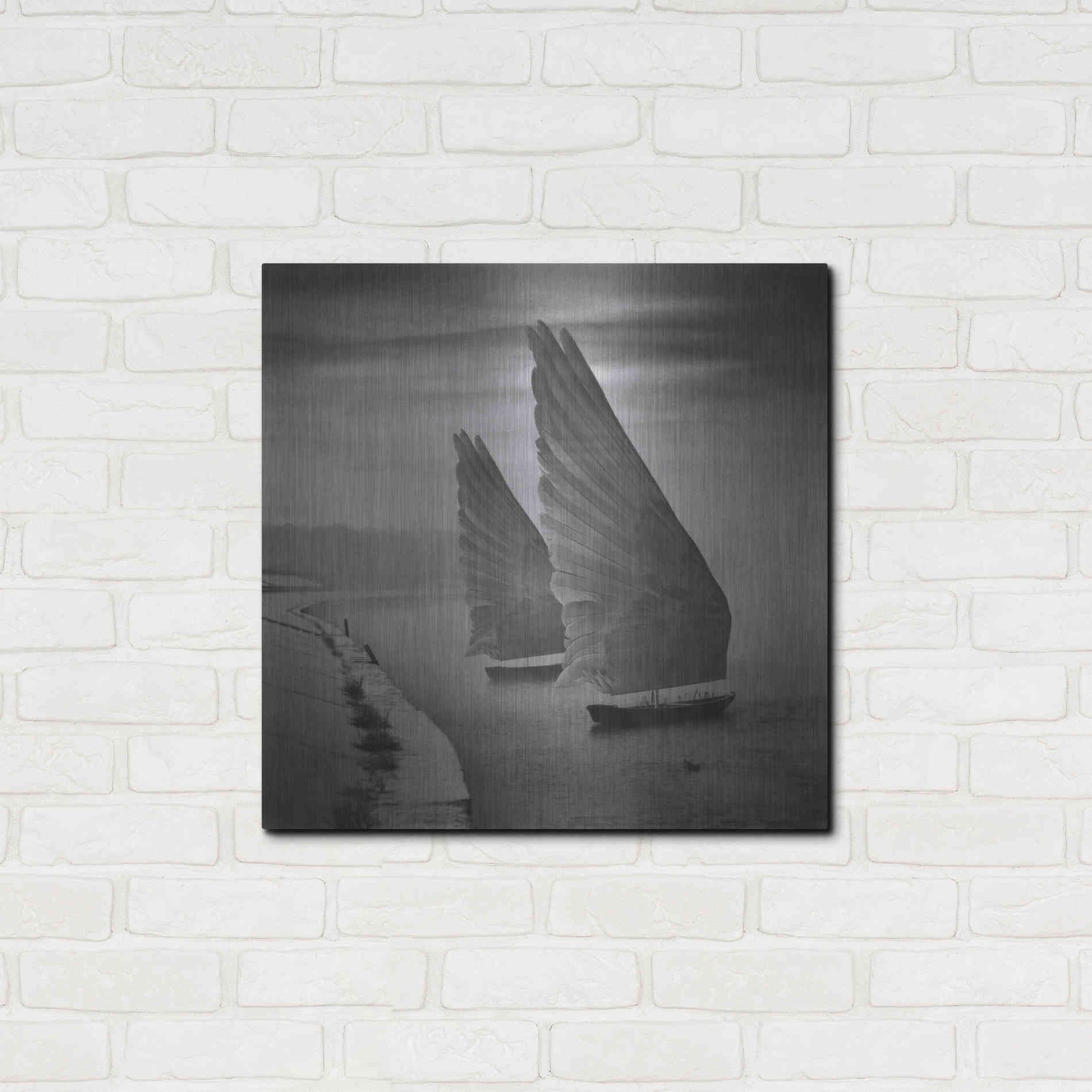Luxe Metal Art 'Wings of Imagination' by Dariusz Klimczak, Metal Wall Art,24x24