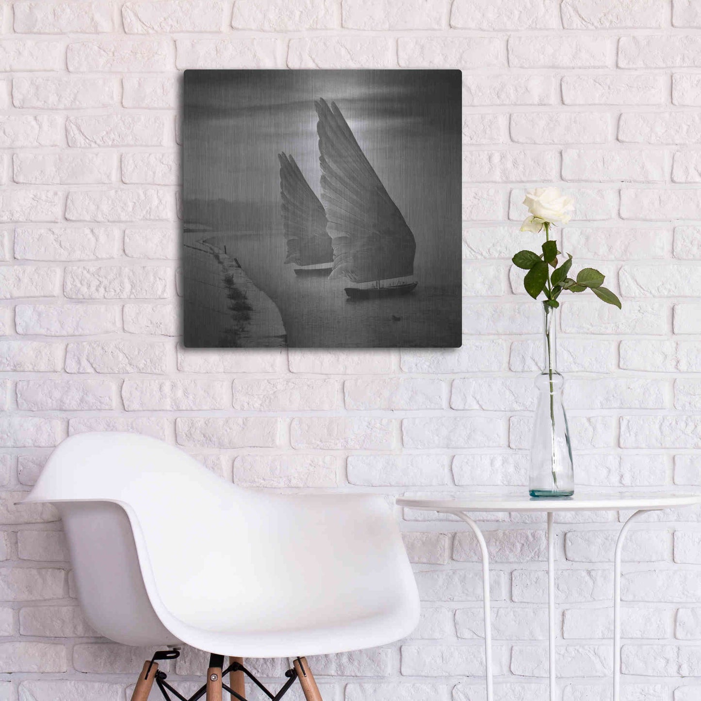 Luxe Metal Art 'Wings of Imagination' by Dariusz Klimczak, Metal Wall Art,24x24