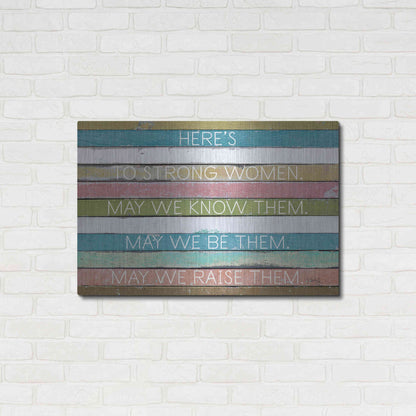 Luxe Metal Art 'Here's to Strong Women II' by Marla Rae, Metal Wall Art,36x24