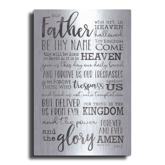 Luxe Metal Art 'Our Father' by Marla Rae, Metal Wall Art