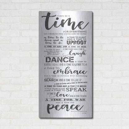 Luxe Metal Art 'Time for Everything II' by Marla Rae, Metal Wall Art,24x48