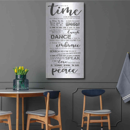 Luxe Metal Art 'Time for Everything II' by Marla Rae, Metal Wall Art,24x48