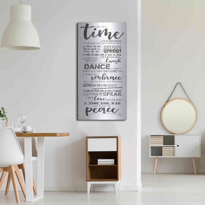 Luxe Metal Art 'Time for Everything II' by Marla Rae, Metal Wall Art,24x48