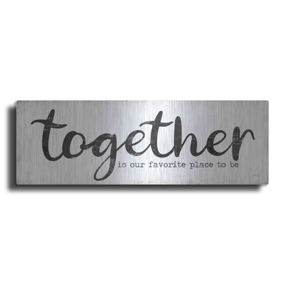 Luxe Metal Art 'Together is Our Favorite Place to Be' by Marla Rae, Metal Wall Art