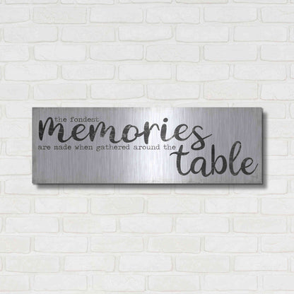 Luxe Metal Art 'The Fondest Memories' by Marla Rae, Metal Wall Art,36x12