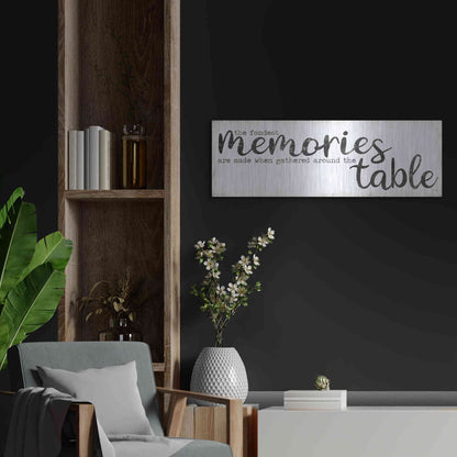 Luxe Metal Art 'The Fondest Memories' by Marla Rae, Metal Wall Art,36x12