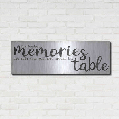 Luxe Metal Art 'The Fondest Memories' by Marla Rae, Metal Wall Art,48x16