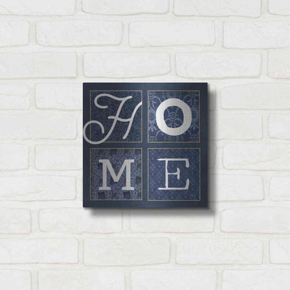 Luxe Metal Art 'HOME Squared' by Marla Rae, Metal Wall Art,12x12