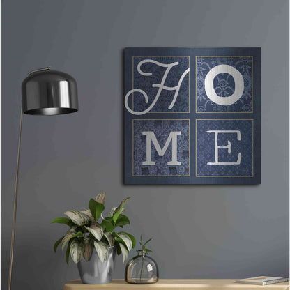 Luxe Metal Art 'HOME Squared' by Marla Rae, Metal Wall Art,24x24