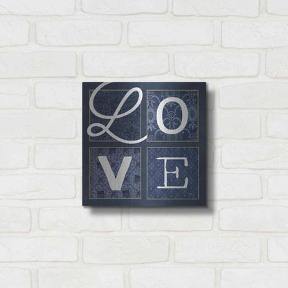 Luxe Metal Art 'LOVE Squared' by Marla Rae, Metal Wall Art,12x12