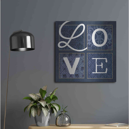 Luxe Metal Art 'LOVE Squared' by Marla Rae, Metal Wall Art,24x24