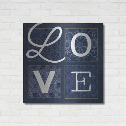 Luxe Metal Art 'LOVE Squared' by Marla Rae, Metal Wall Art,36x36
