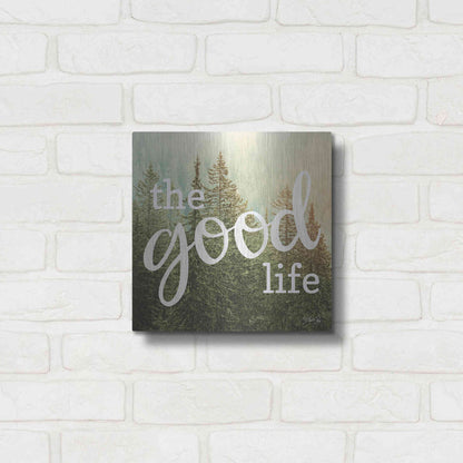 Luxe Metal Art 'The Good Life' by Marla Rae, Metal Wall Art,12x12