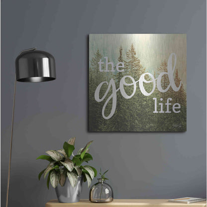 Luxe Metal Art 'The Good Life' by Marla Rae, Metal Wall Art,24x24