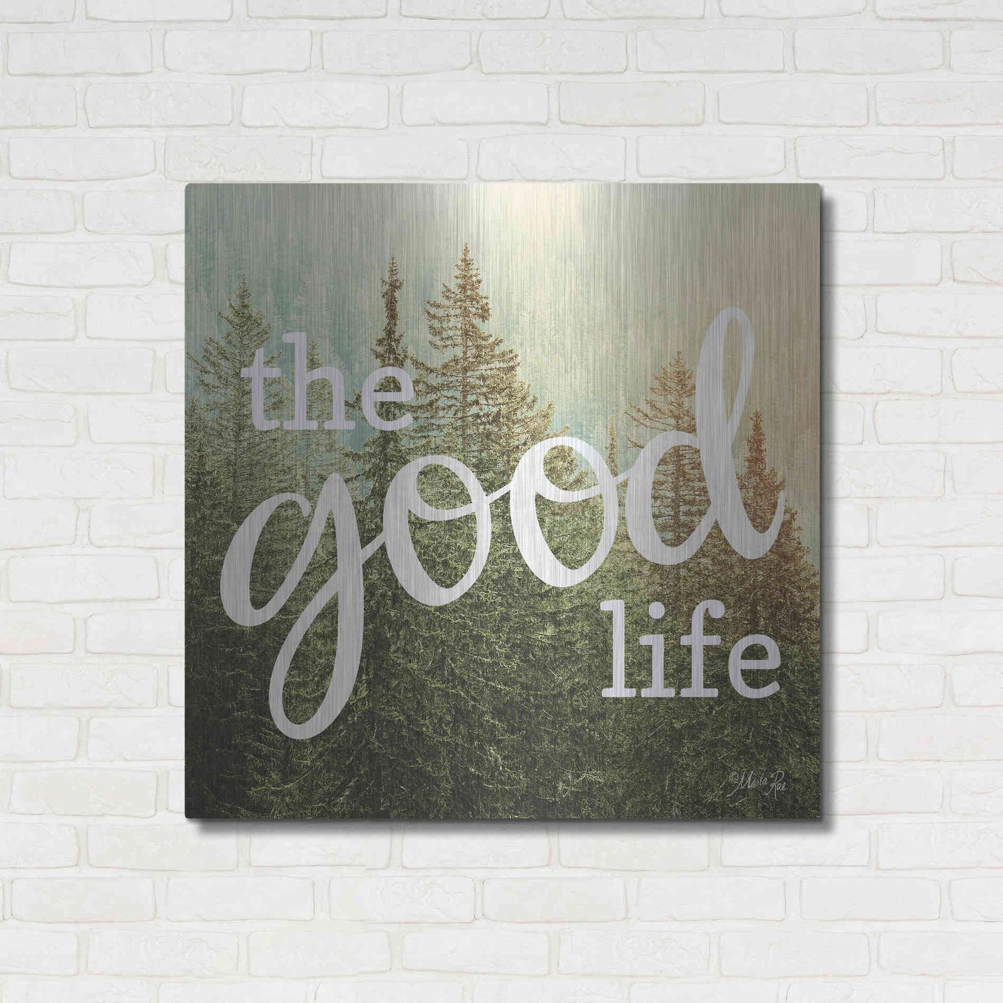 Luxe Metal Art 'The Good Life' by Marla Rae, Metal Wall Art,36x36