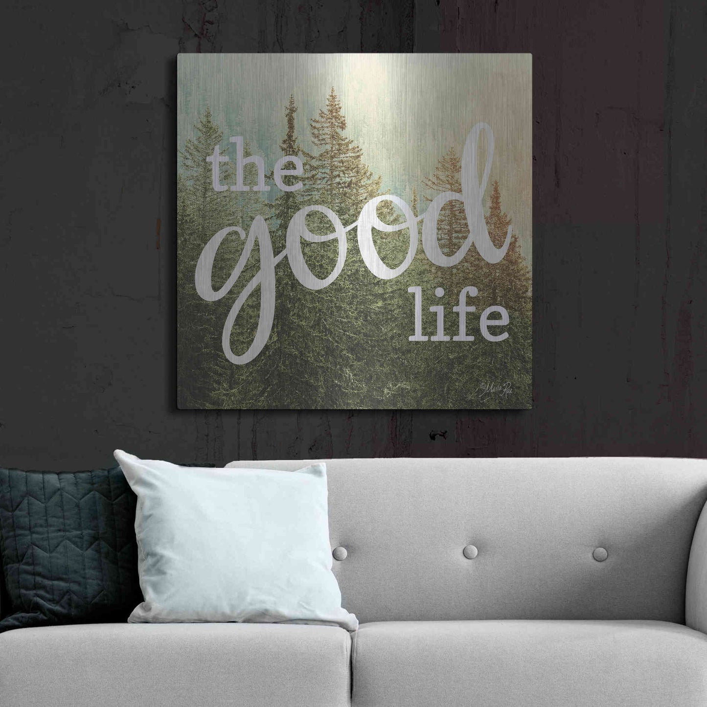 Luxe Metal Art 'The Good Life' by Marla Rae, Metal Wall Art,36x36