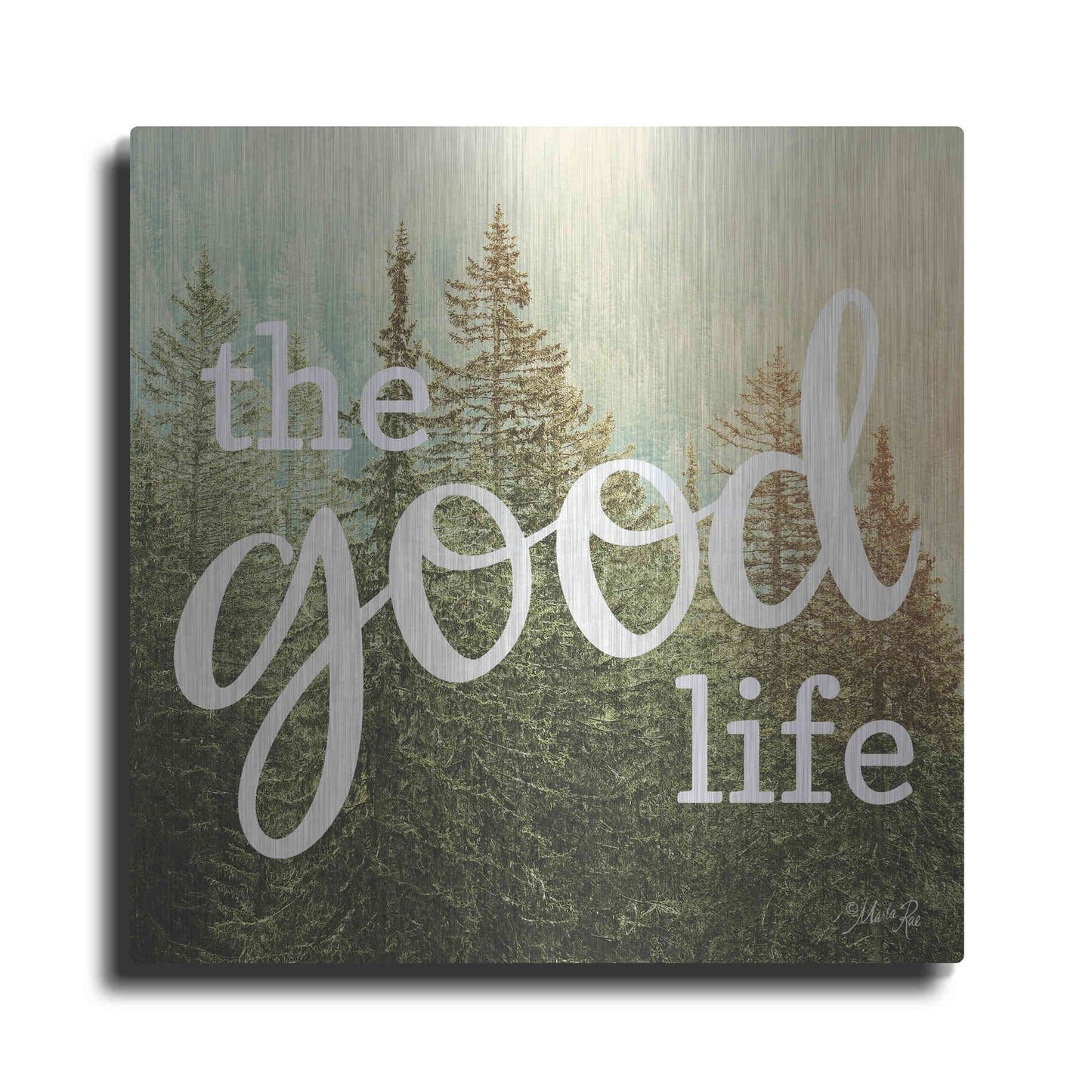 Luxe Metal Art 'The Good Life' by Marla Rae, Metal Wall Art