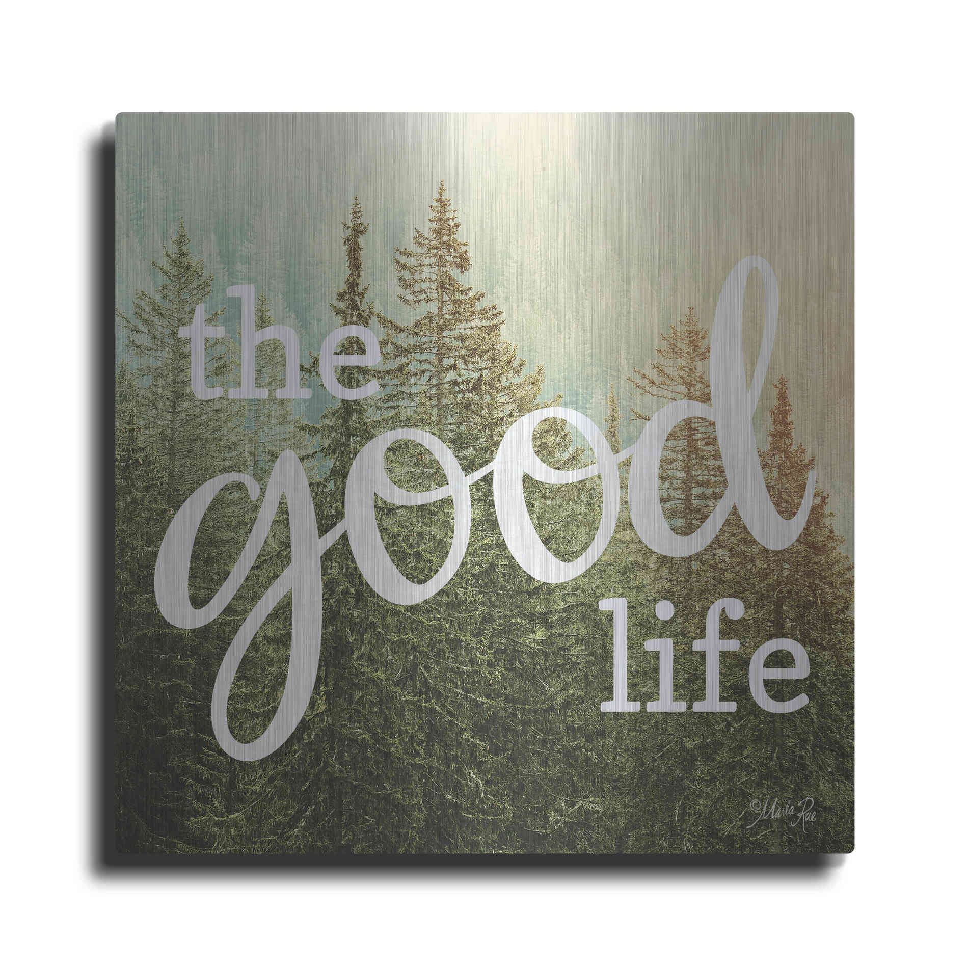 Luxe Metal Art 'The Good Life' by Marla Rae, Metal Wall Art