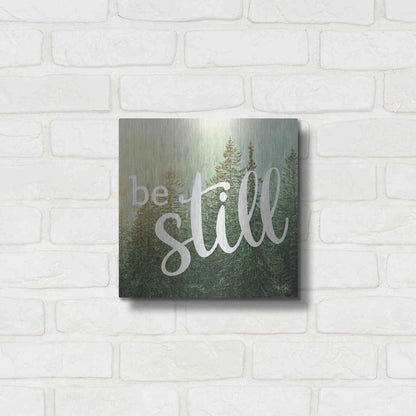 Luxe Metal Art 'Be Still' by Marla Rae, Metal Wall Art,12x12