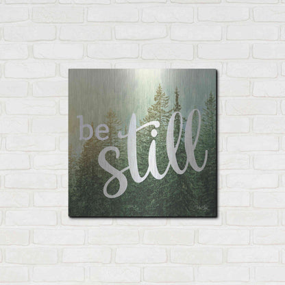 Luxe Metal Art 'Be Still' by Marla Rae, Metal Wall Art,24x24