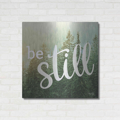Luxe Metal Art 'Be Still' by Marla Rae, Metal Wall Art,36x36