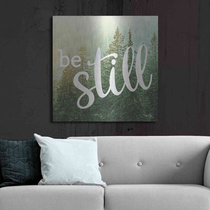 Luxe Metal Art 'Be Still' by Marla Rae, Metal Wall Art,36x36