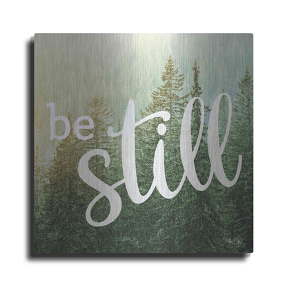 Luxe Metal Art 'Be Still' by Marla Rae, Metal Wall Art