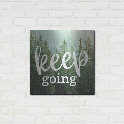 Luxe Metal Art 'Keep Going' by Marla Rae, Metal Wall Art,24x24