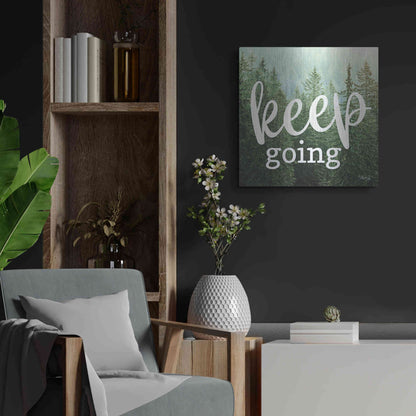 Luxe Metal Art 'Keep Going' by Marla Rae, Metal Wall Art,24x24