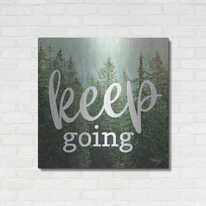 Luxe Metal Art 'Keep Going' by Marla Rae, Metal Wall Art,36x36