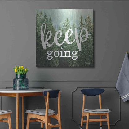 Luxe Metal Art 'Keep Going' by Marla Rae, Metal Wall Art,36x36