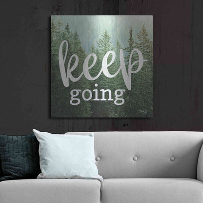 Luxe Metal Art 'Keep Going' by Marla Rae, Metal Wall Art,36x36