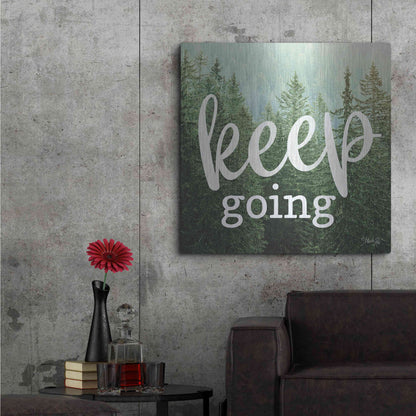 Luxe Metal Art 'Keep Going' by Marla Rae, Metal Wall Art,36x36