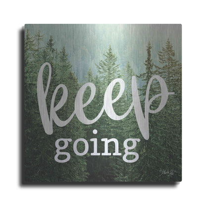 Luxe Metal Art 'Keep Going' by Marla Rae, Metal Wall Art