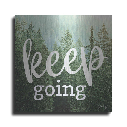 Luxe Metal Art 'Keep Going' by Marla Rae, Metal Wall Art