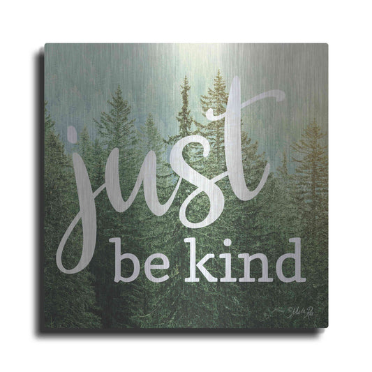Luxe Metal Art 'Just Be Kind' by Marla Rae, Metal Wall Art