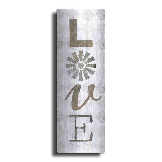 Luxe Metal Art 'Love with Windmill II' by Marla Rae, Metal Wall Art