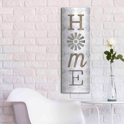Luxe Metal Art 'Home with Windmill II' by Marla Rae, Metal Wall Art,12x36