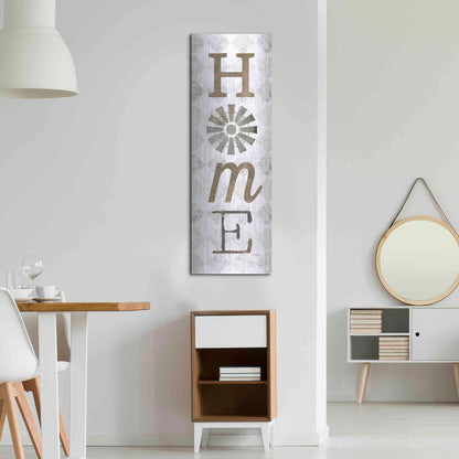 Luxe Metal Art 'Home with Windmill II' by Marla Rae, Metal Wall Art,16x48