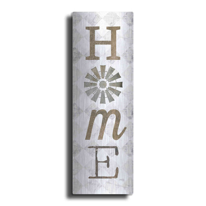 Luxe Metal Art 'Home with Windmill II' by Marla Rae, Metal Wall Art