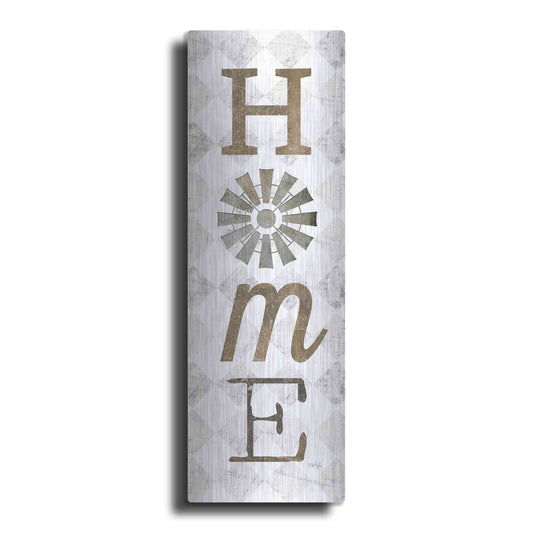Luxe Metal Art 'Home with Windmill II' by Marla Rae, Metal Wall Art