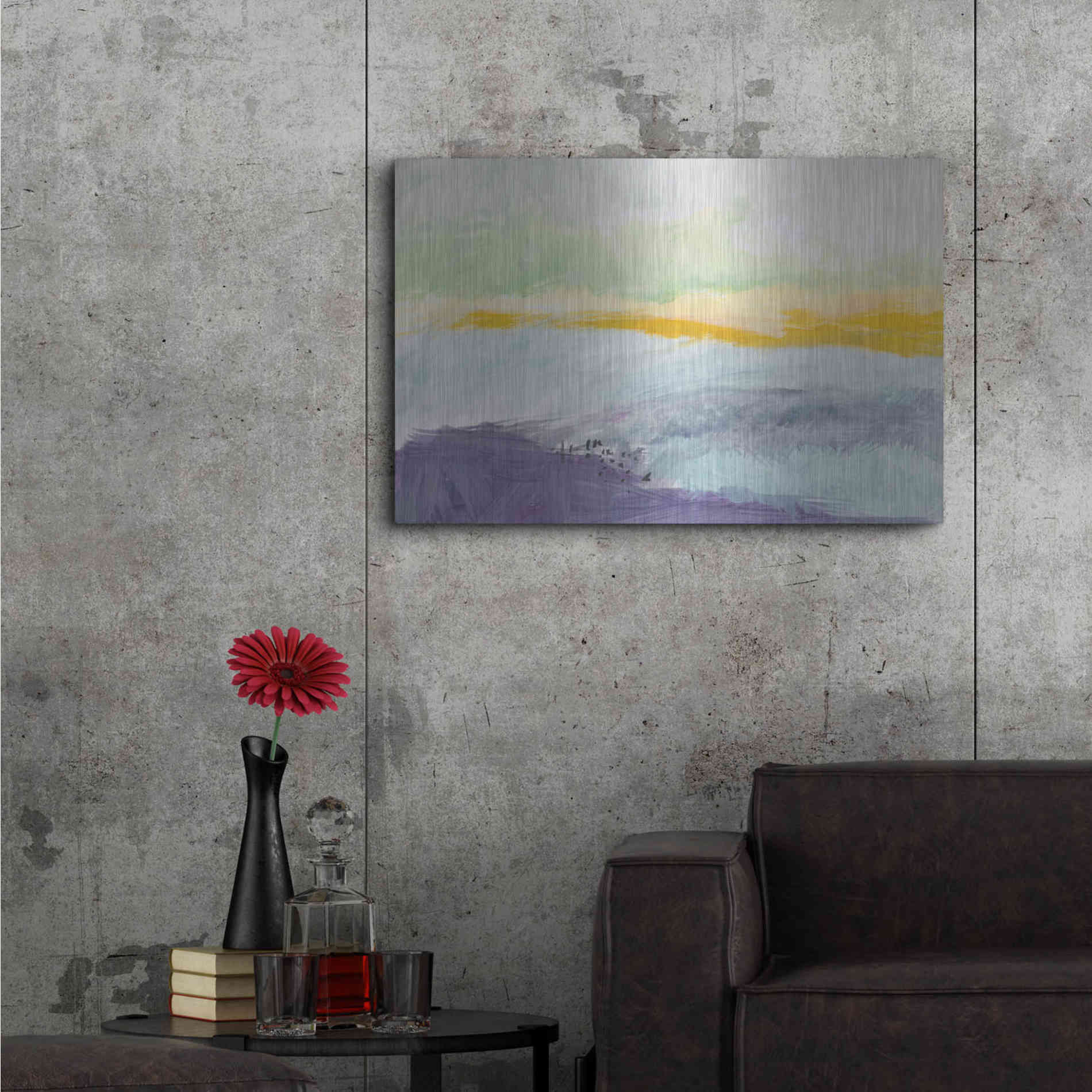 Luxe Metal Art 'Wine Country' by Jan Weiss, Metal Wall Art,36x24