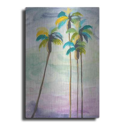 Luxe Metal Art 'Four Palms No. 2' by Jan Weiss, Metal Wall Art