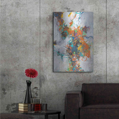 Luxe Metal Art 'Fracture' by Jan Weiss, Metal Wall Art,24x36